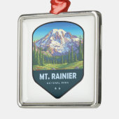 Mt. Rainier National Park Shield Ornament Aus Metall (Links)