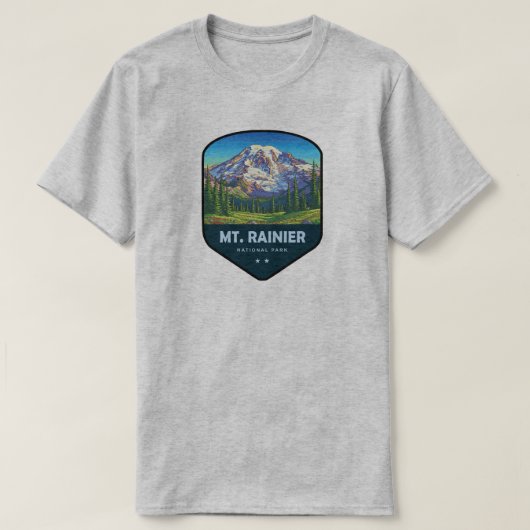 Mt. Rainier National Park Shield T-Shirt (Design vorne)