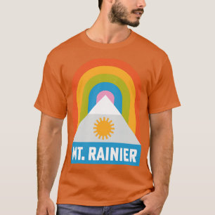 Mt Rainier National Park Washington Rainbow Abzeic T-Shirt
