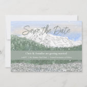 Mt Rainier National Park Wedding Save the Date (Vorderseite)