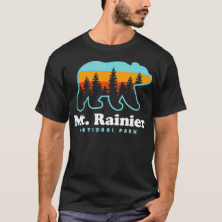 Mt Rainier Nationalpark Hikes Washington Bear T-Shirt