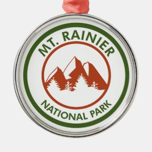 Mt. Rainier Nationalpark Ornament Aus Metall