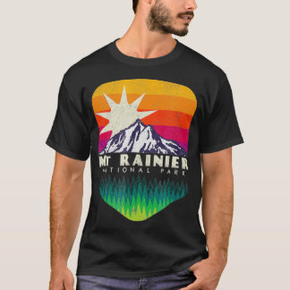 Mt Rainier Nationalpark Vintage Retro T-Shirt Gesc