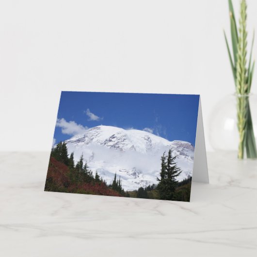 Mt Rainier Note Card Feiertagskarte (Vorderseite)