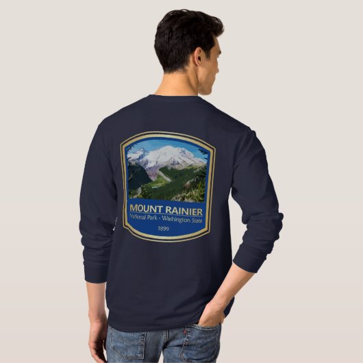 Mt Rainier NP (PF1) T-Shirt (Schwarz voll)