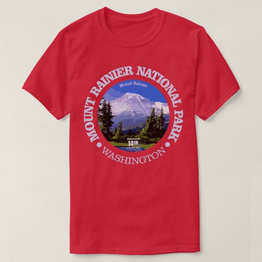 Mt Rainier NP T-Shirt (Design vorne)