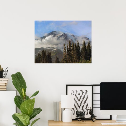 Mt Rainier Poster (Heimbüro)