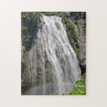 Mt Rainier Regenbogen am Narada Falls Puzzle