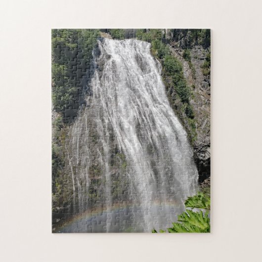 Mt Rainier Regenbogen am Narada Falls Puzzle (Vertikal)