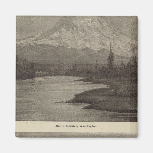 Mt Rainier Steilacoom Beach Magnet (Vorne)