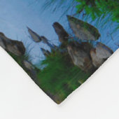 Mt. Rainier und Reflection Lake Fleecedecke (Ecke)