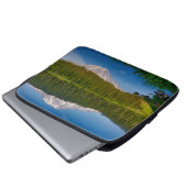 Mt. Rainier und Reflection Lake Laptopschutzhülle (Vorne Knopf)