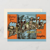 Mt Rainier Washington Postkarte (Vorne/Hinten)