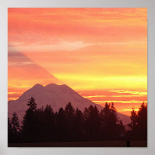 Mt, regnerischer poster