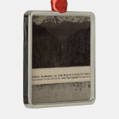 Mt regnerischeres Snoqualmie R Silbernes Ornament (Rechts)