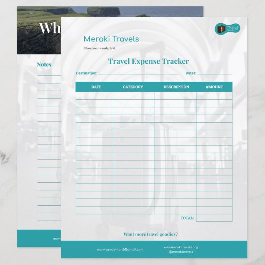 MT Reisekostentracker (Vorne/Hinten)