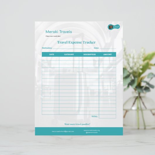 MT Reisekostentracker (Stehend Vorderseite)