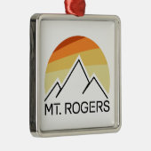 Mt. Rogers Virginia Retro Ornament Aus Metall (Rechts)