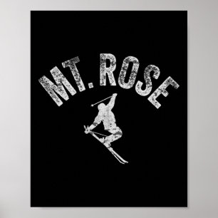 Mt Rose Ski Winter Tahoe Skifahren Cooler Skifahre Poster