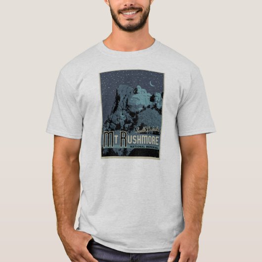 Mt Rushmore am Nachtt-shirt T-Shirt (Vorderseite)