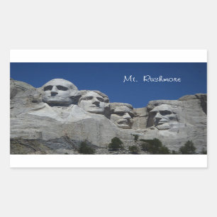 Mt Rushmore-Aufkleber Rechteckiger Aufkleber