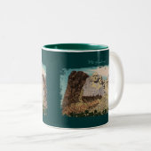Mt. Rushmore bemalte Kaffeetasse (VorderseiteRechts)