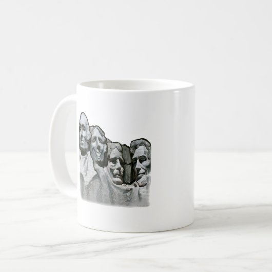 Mt Rushmore Kaffeetasse (Vorderseite Links)