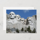 Mt. Rushmore Postkarte (Vorne/Hinten)
