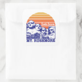 Mt. Rushmore Quadratischer Aufkleber (Tasche)