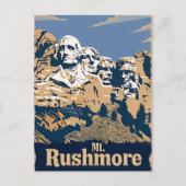 Mt. Rushmore Reiseplakat Postkarte (Vorderseite)