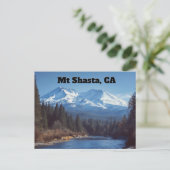 Mt Shasta, CA Postkarte (Stehend Vorderseite)