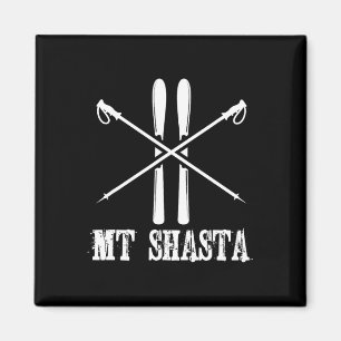 Mt Shasta Kalifornien Ski Skifahrer Skifahren Nord Magnet