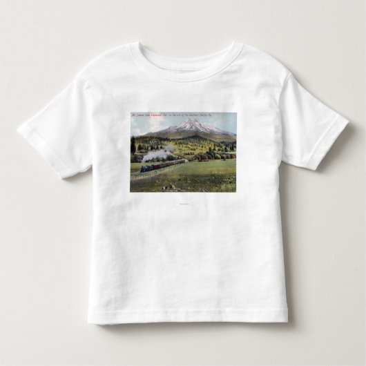 Mt. Shasta und südliche pazifische Schiene Kleinkind T-shirt (Vorderseite)