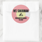 Mt. Sherman Runder Aufkleber (Tasche)