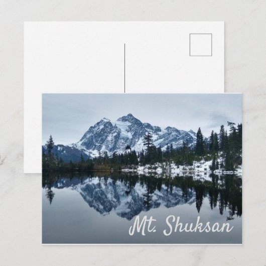Mt Shuksan Postkarte (Vorne/Hinten)