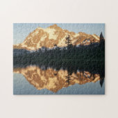 Mt. Shusksan Sunset at Picture Lake Jigsaw Puzzle (Horizontal)