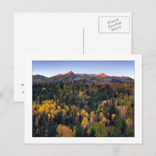 "Mt. Sneffel - Dallas Divide Road" Postkarte (Vorne/Hinten)