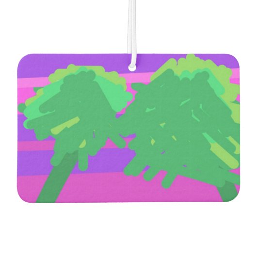 Mt. Sunset Pink Green Lila Autolufterfrischer (Vorderseite)