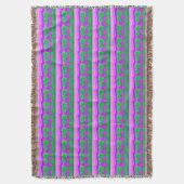 Mt. Sunset Pink Green Lila Decke (Vorderseite Vertikal)