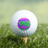 Mt. Sunset Pink Green Lila Golfball (Insitu T-Shirt)