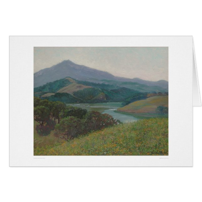Mt. Tamalpais von Corte Madera Nebenfluss (1153) (Vorderseite (Horizontal))