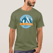 Mt. Tecumseh New Hampshire Stars Moon T-Shirt (Vorderseite)