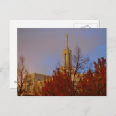 Mt. Timpanogos LDS Mormon Temple , Utah Postkarte (Vorne/Hinten)