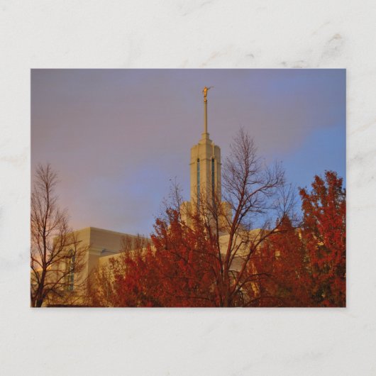 Mt. Timpanogos LDS Mormon Temple , Utah Postkarte (Vorderseite)