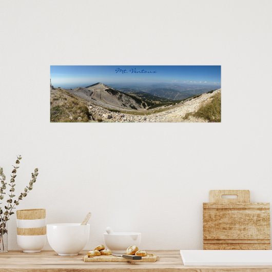 Mt. Ventoux - Panoramasicht Poster (Küche)