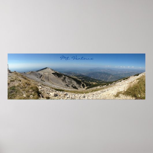 Mt. Ventoux - Panoramasicht Poster (Vorne)