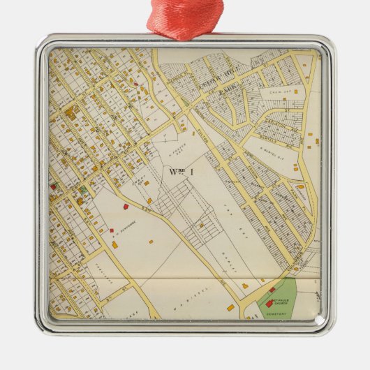 Mt Vernon 1 Silbernes Ornament (Vorne)