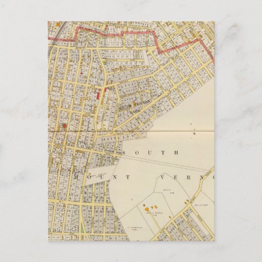 Mt Vernon Atlas Karte (Vorderseite)