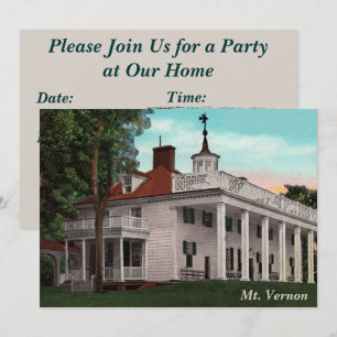 Mt. Vernon Party-Einladung Einladung