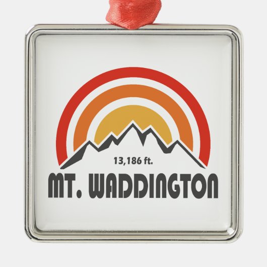 Mt. Waddington British Columbia Ornament Aus Metall (Vorne)